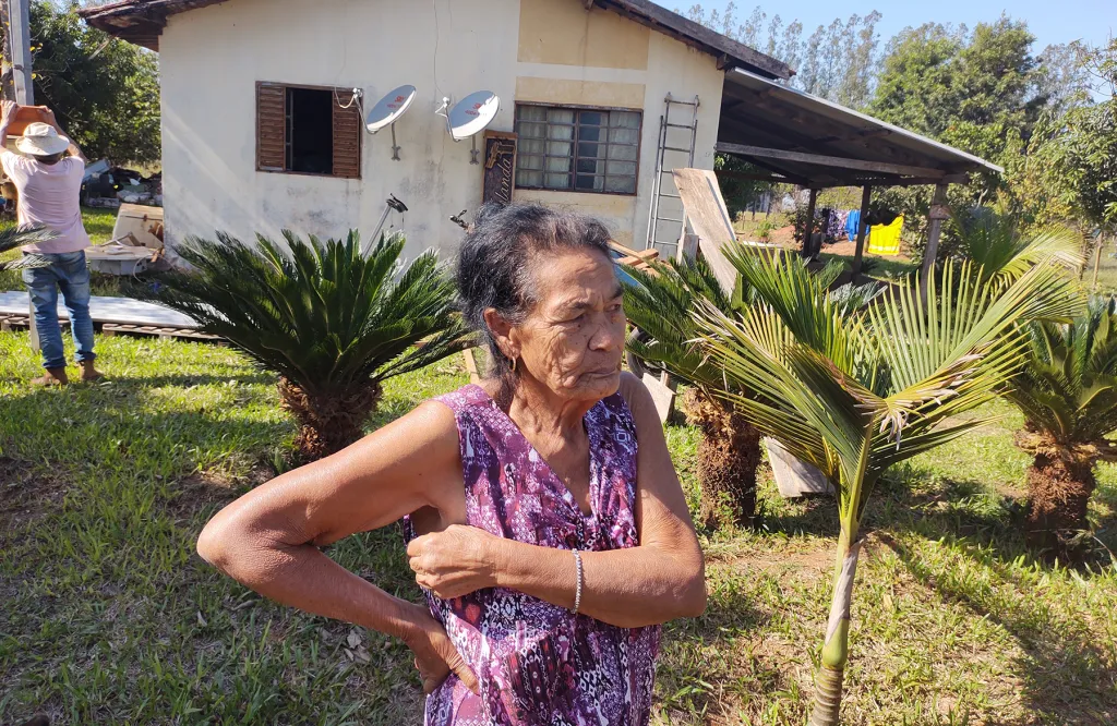 “Nem parece que é o mesmo local. Ficou uma benção”, relata Iolanda dos Santos moradora do Cinturão Verde a 14 anos (Foto: Júnior Lopes/ Assessoria)