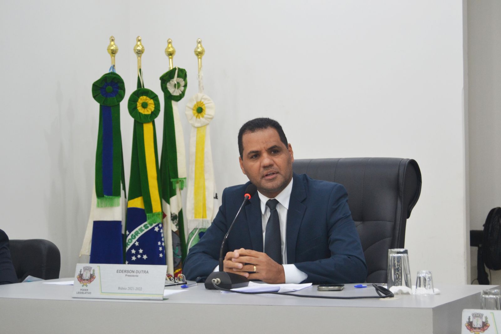 vereador Presidente do Poder Legislativo Naviraiense Ederson Dutra