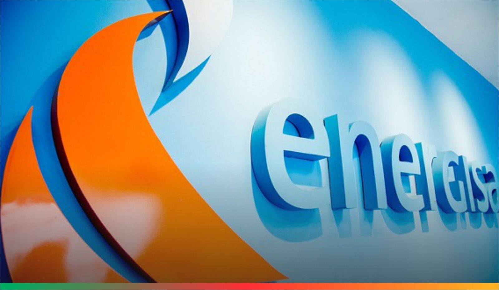 logo da energisa na parede 